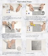 Hupeyna Shower Tray Repair Kit Tub Tile Bath Fix White Marble Colour view 3