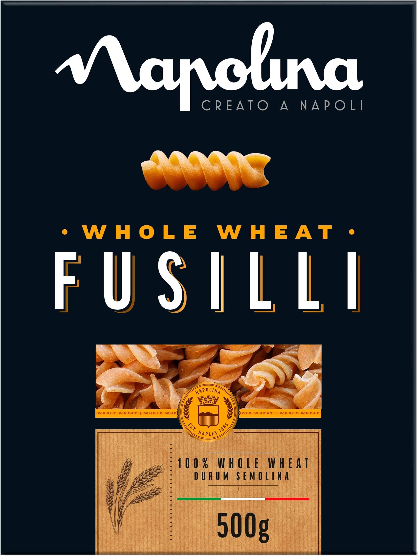 Napolina Wholewheat Fusilli, 500 g, Pack of 6
