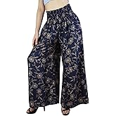 Boho Pants Palazzo Pants for Women with Pockets| Wide Leg high Waisted Flowy Pants for Women | Summer, Cruise, Vacation