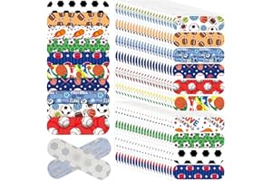 Patelai 300 Pieces Kids Bandages Bulk 10 Styles Children's Adhesive Flexible Colorful Cute Cartoon Bandages Waterproof Breathable Stickers Protection Care Cuts for Girls Boys(Balls)