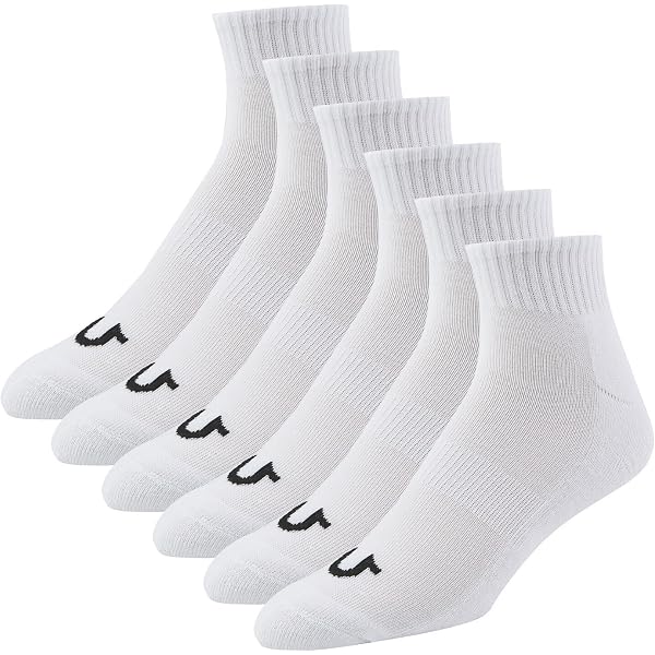 Hanes Calzini Uomo Cushion Crew - 6 Paia Bianco - Taglie Grandi E Alte (Scarpe 12-14 XL)