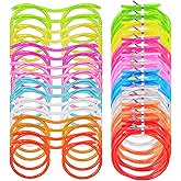 Jeffbaubl 16 Pcs Silly Straw Glasses,Novelty Loop Eyeglasses Straw,Fun Party Drinking Straw Eye Glasses,Reusable DIY Glasses Straw,Straw Glasses for Annual Meeting Parties Birthday,8 Color