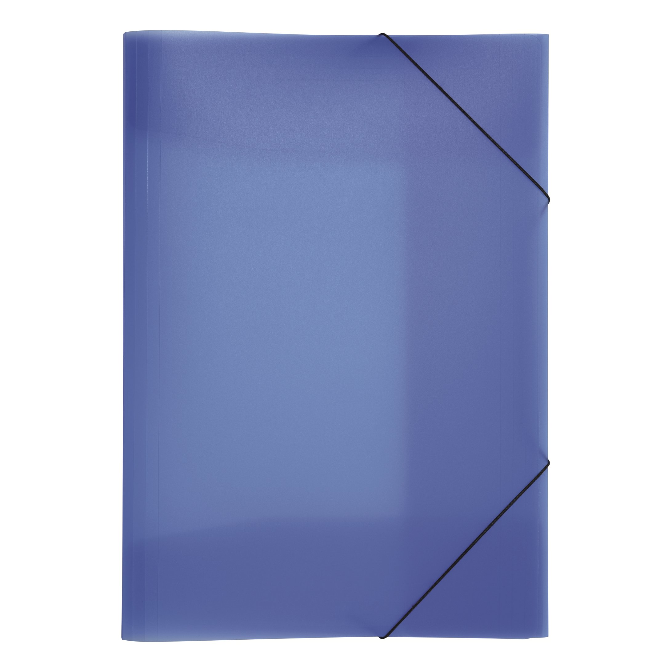 Pagna Lucy Colours Folder with Elasticated Fasteners A3 Poylpropylene 3 Inside Flaps Dark Blue