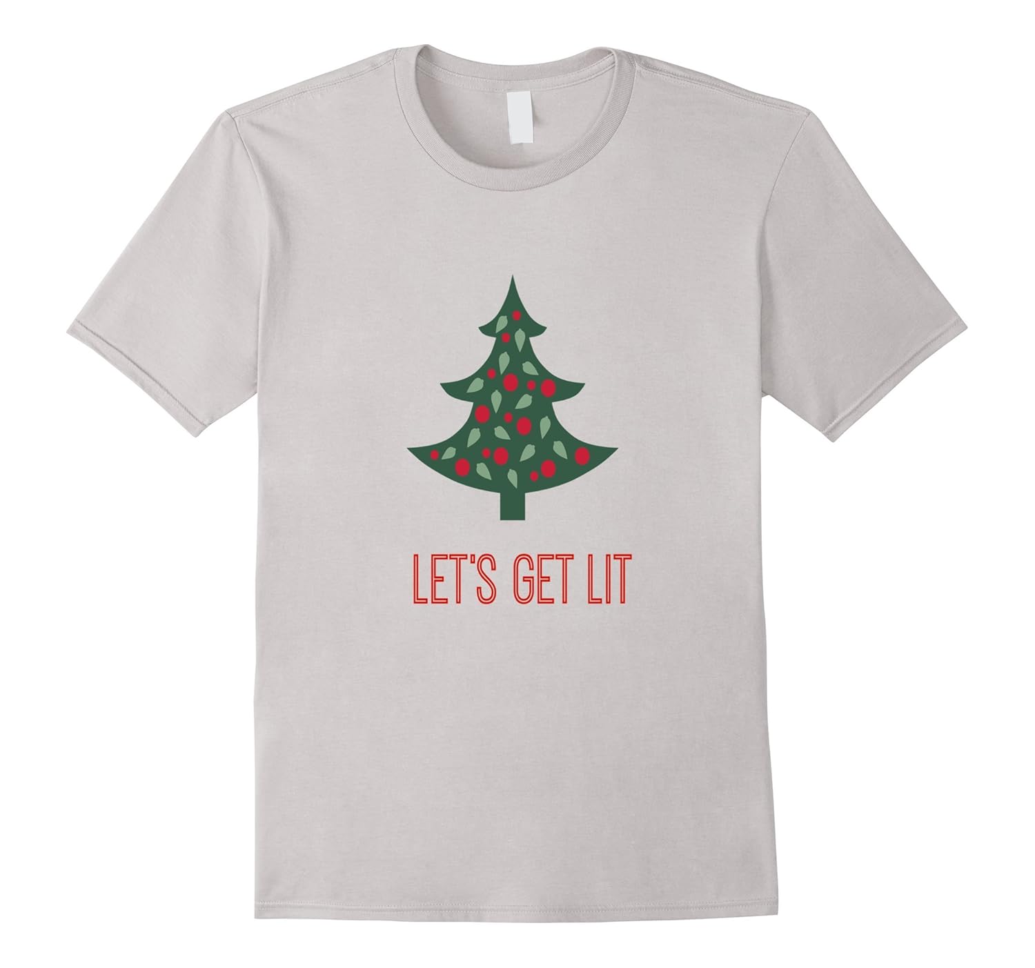 Let's Get Lit Funny Drinking Christmas T Shirt-ANZ