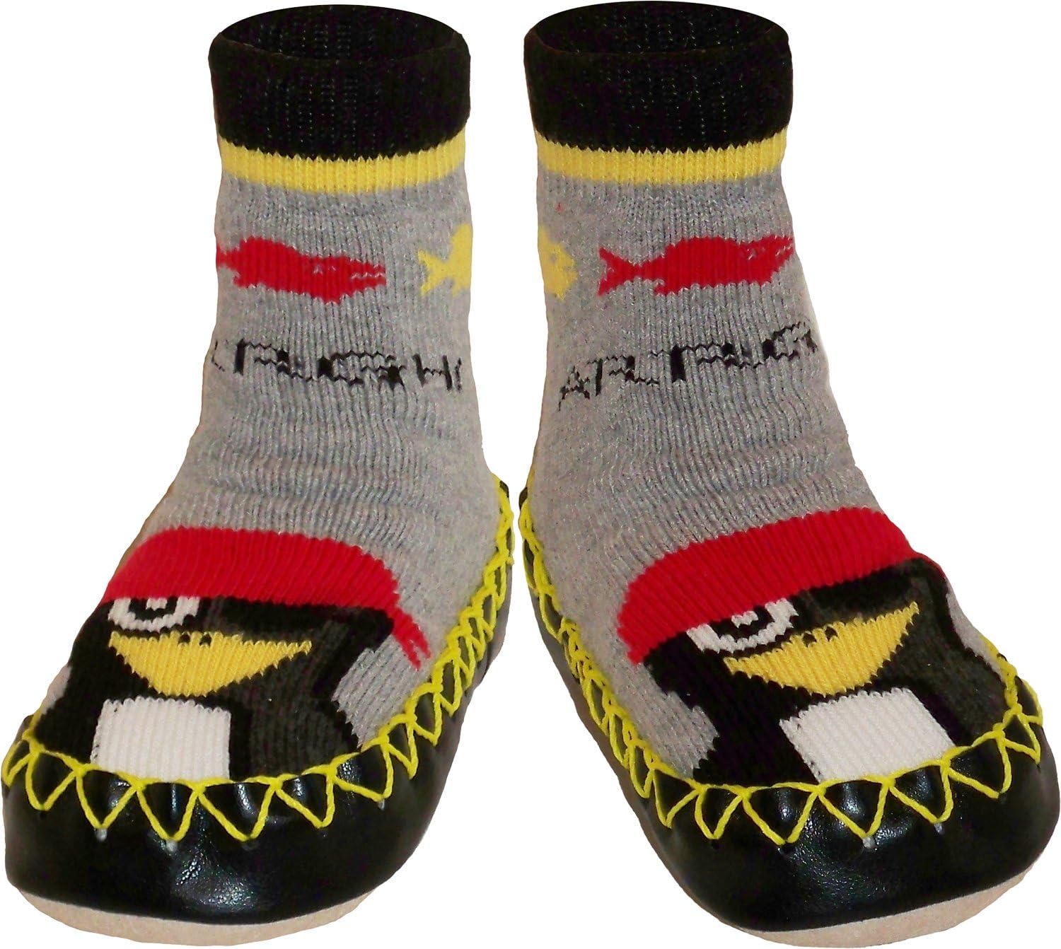 Pirate Life Kids Swedish Moccasins House Slippers Shoes