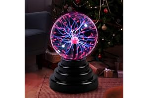 Flashmen Plasma Ball Science Toy for Kids Touch Sensitive Plasma Globe Decorative Lamp Novelty Toy Halloween Christmas 3 inch