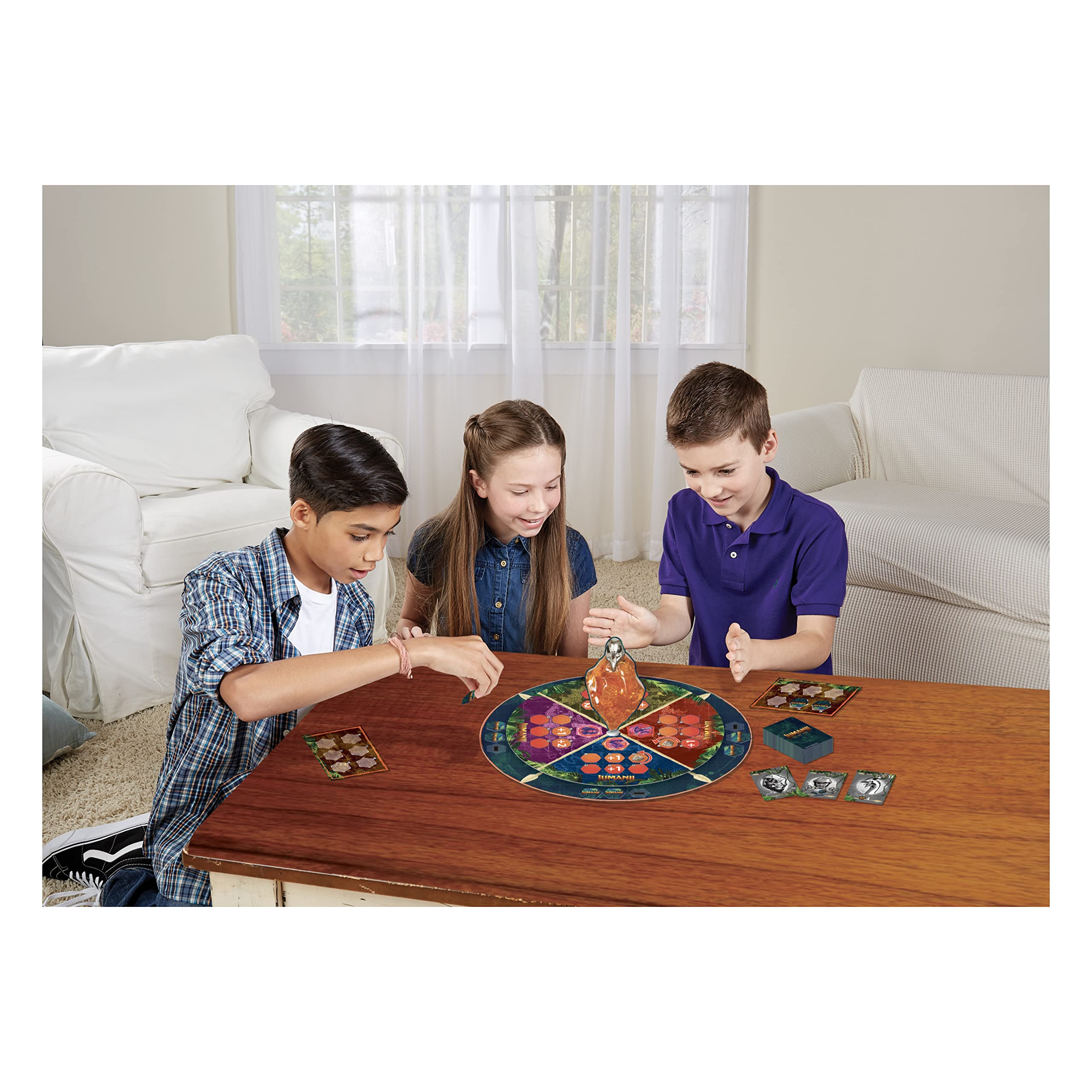 Cardinal Jumanji 3 The Next Level, Falcon Jewel Battle Board Game for Kids, Families, and Adults