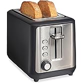 Hamilton Beach Gourmet 2 Slice Slot Toaster with Extra Long & Wide Slots, Sure-Toast Technology, Shade Selector, Bagel Settin