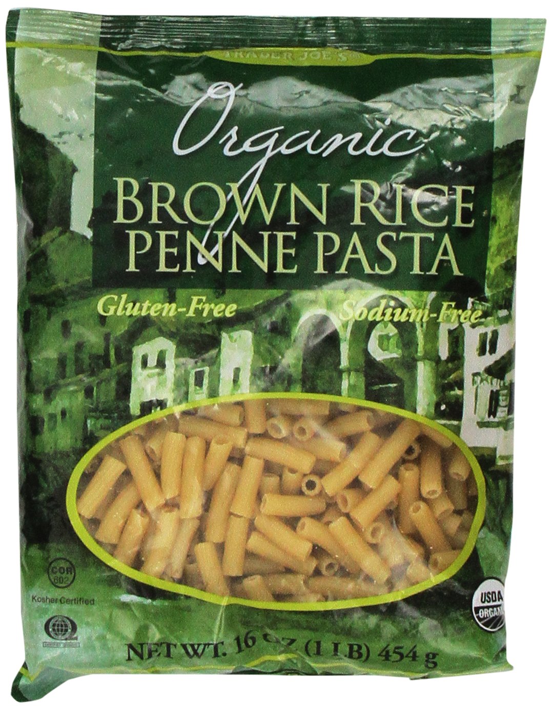 Trader Joe's Organic Brown Rice Pasta Fusilli (Pack of 2