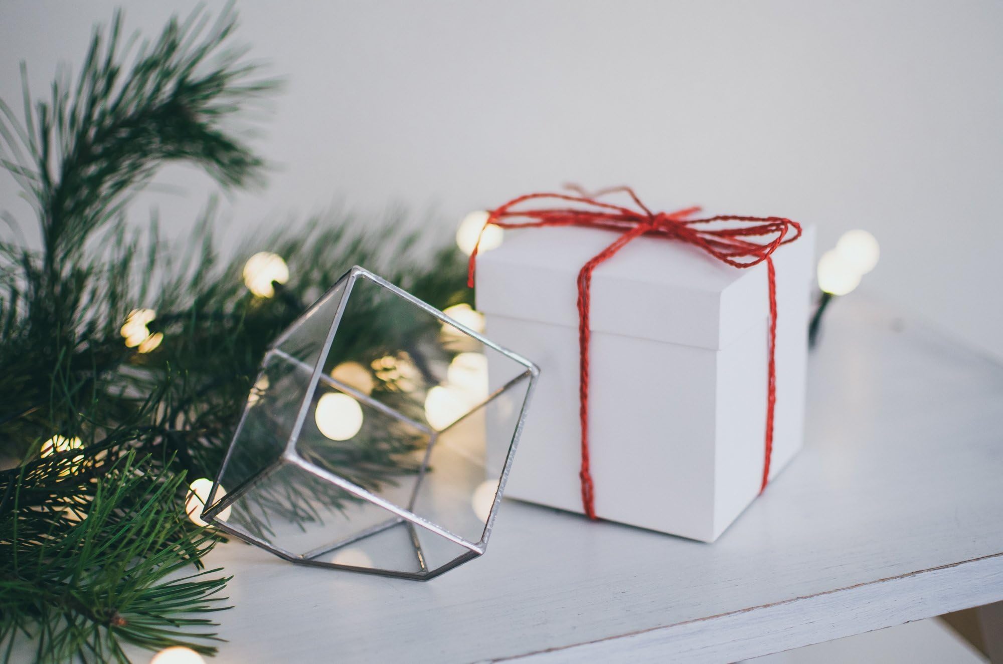 FREE GIFT BOX Mini Cube Terrarium Wedding table decor Christmas gift Glass Candle holder Silver Copper Black Geometric terrarios New Year