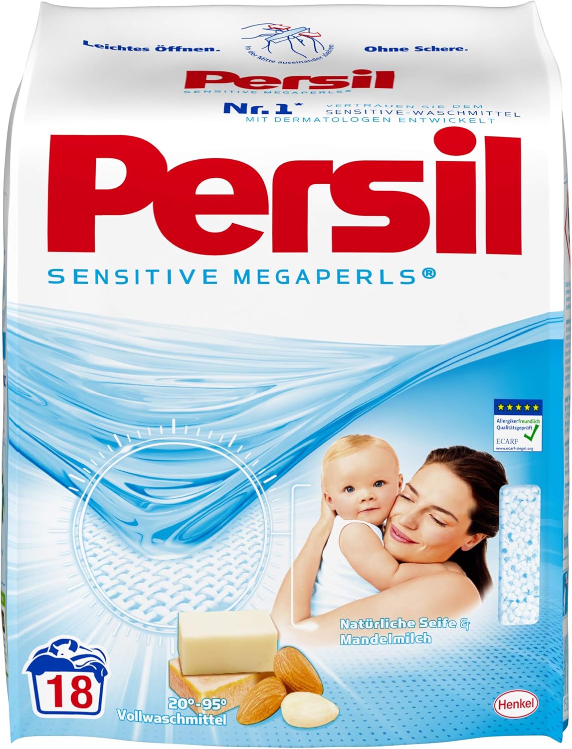 Persil Sensitive Megaperls Laundry Detergent 90 5 X 18 Loads For Allergy Sufferers And Babies Skin Friendly Amazon De Drogerie Korperpflege