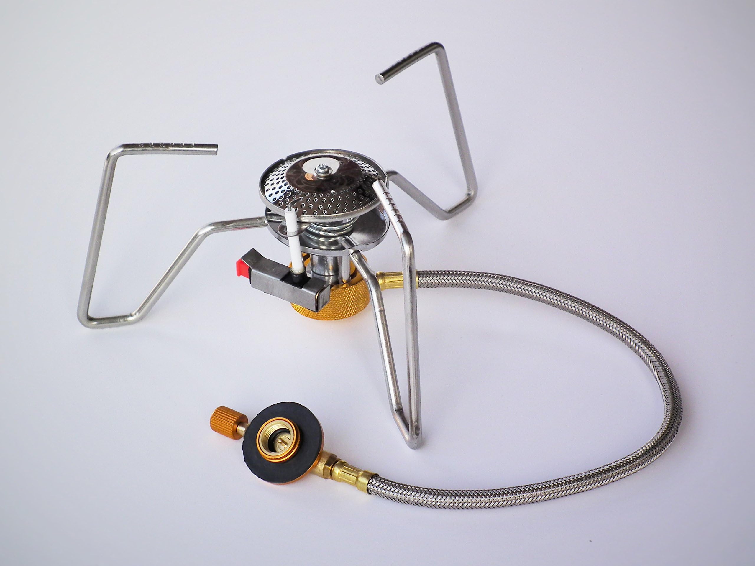 SoLoMan Spider gas hose stove Ultralight Portable folding stove Perfect for Backpacking, Camping, Hiking, Picnic