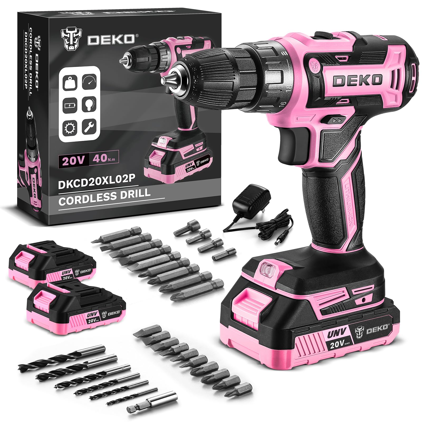 Power Drill Cordless: DEKOPRO...