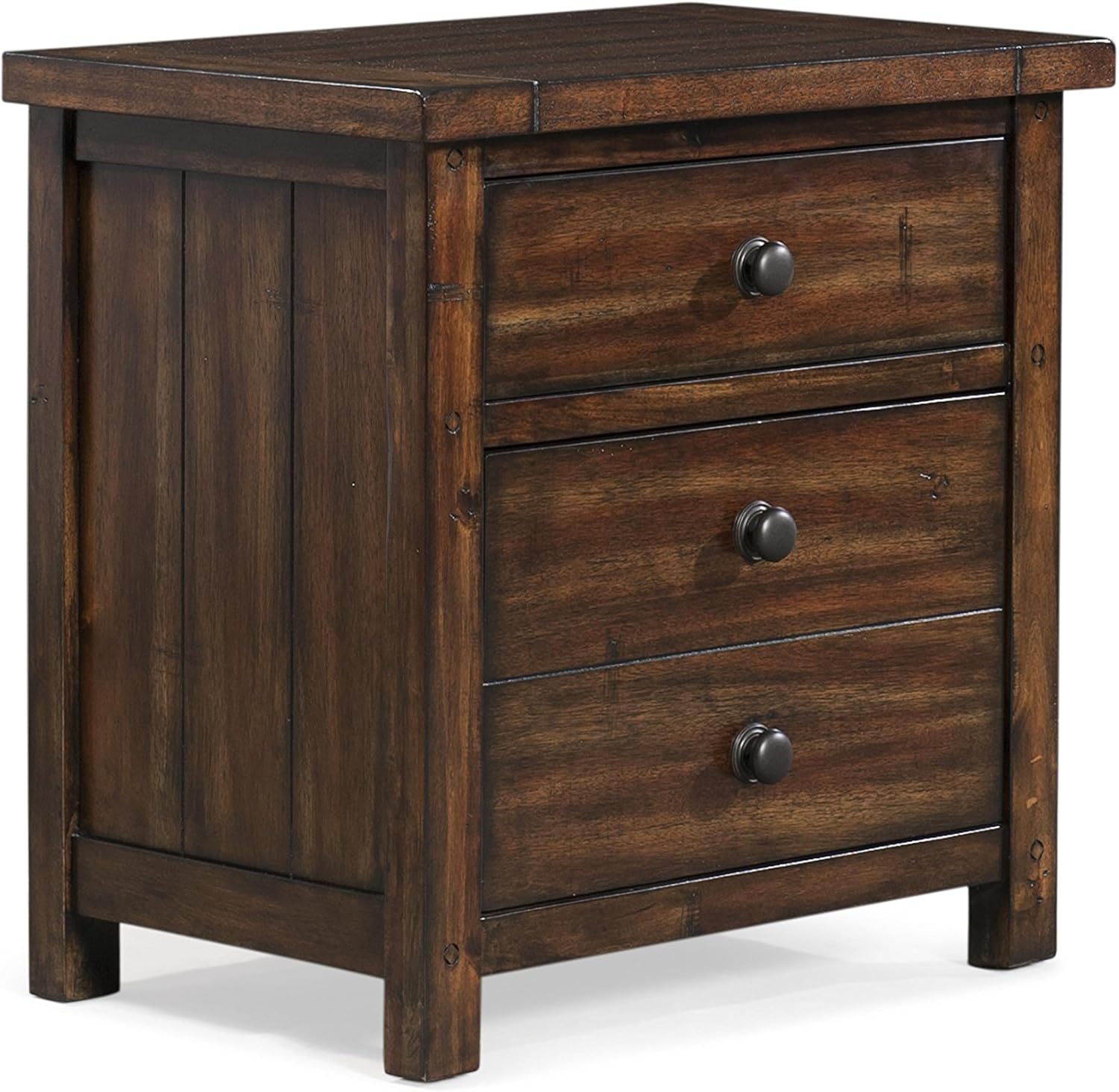 Amazon Com Picket House Furnishings Danner Nightstand Rustic Chestnut Solid Hard Wood