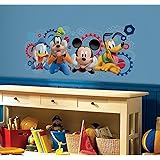 RoomMates RMK2561GM Mickey and Friends Mickey Mouse Clubhouse Capers Peel and Stick Giant Wall Decals