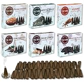 Trumiri Woody Incense Cones - Variety Pack - Total 60 Cone Incense (6 Scents x 10 Conos) - White Sage, Palo Santo, Dragons Blood, Sandalwood - Inscents-Cones Scented - Insense Cones - Incent Cone