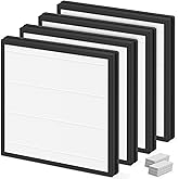 HAP605 Replacement Filters for XenonLab HAP605 HAP607 and for FreAire HAP605 HAP607 Air Purifier, 3-in-1 HAP607 HEPA Filter with Activated Carbon for Home with Extra 6pcs Aroma Pads, 4 Packs