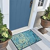 Liora Manne ESENCIA Indoor/Outdoor Power Loomed Latex Back Non Slip Mat - Transitional Graphic Coastal Fish Colorful (Fish to