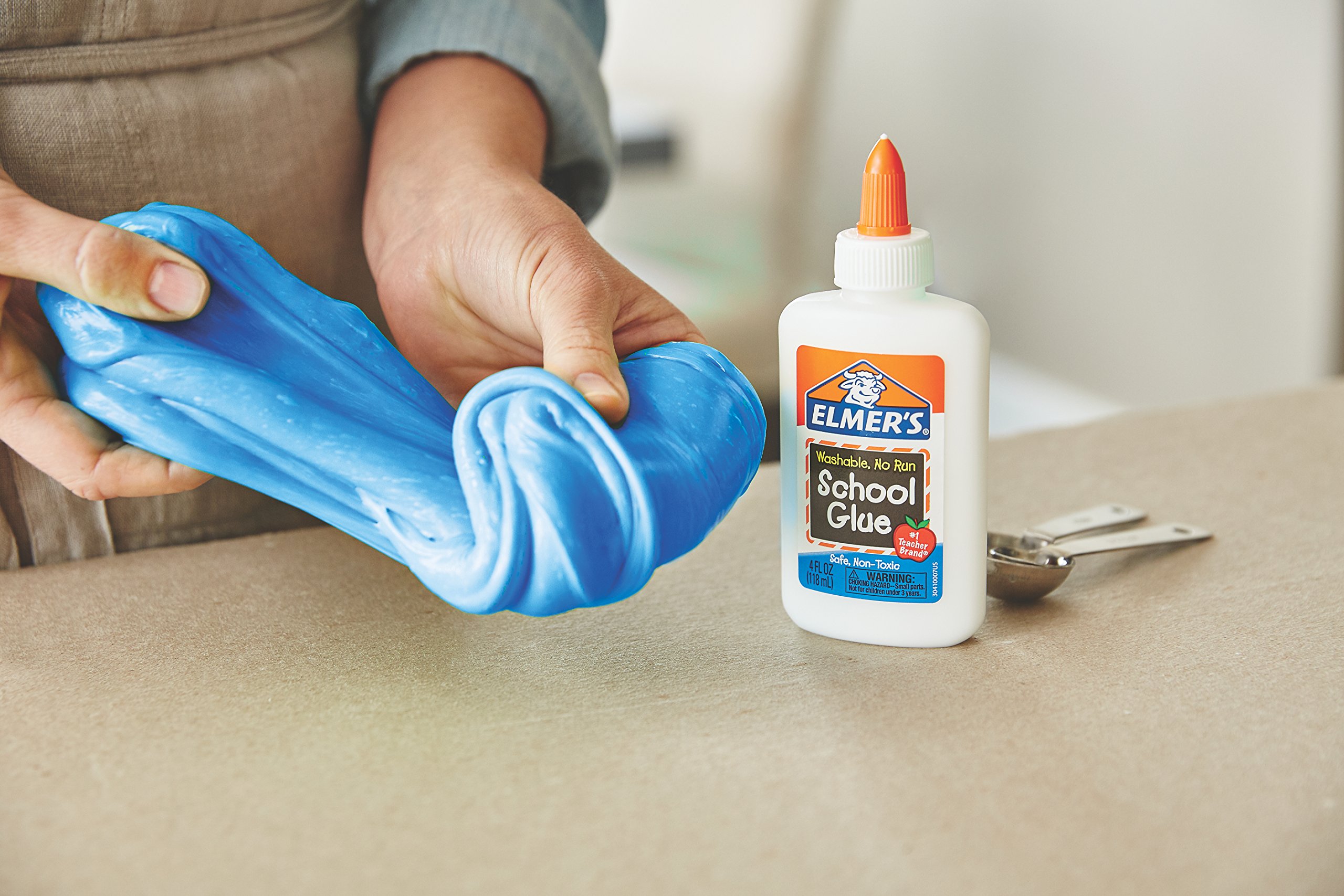 Elmer's Liquid School Glue, White, Washable, 7.625 Ounces, 3 Count Slime Kit