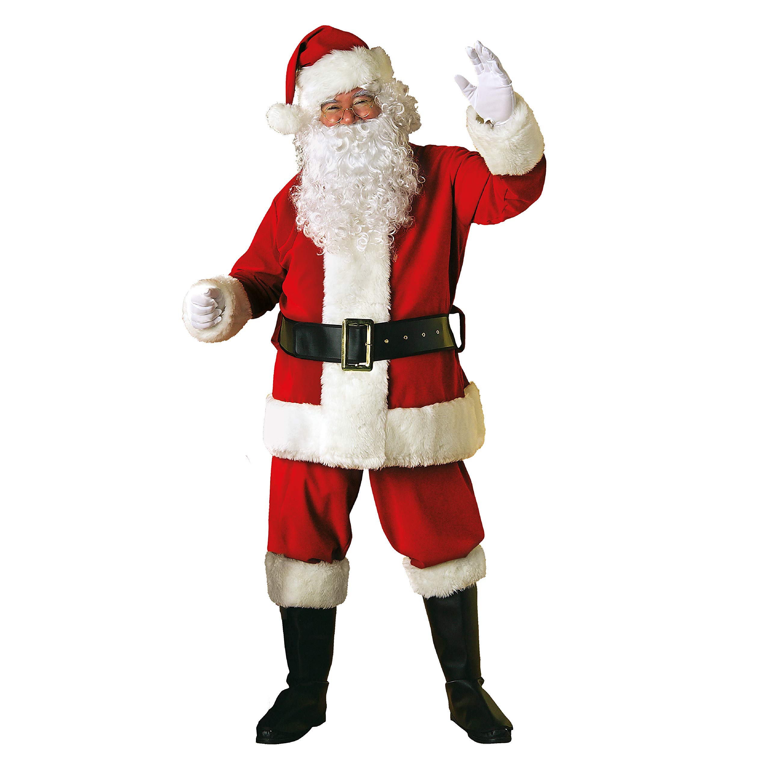 Rubie's Official Regal Santa Suit Plush Father Christmas Costume - Standard One size Halloween Halloween