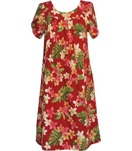 100 cotton muumuu dresses RJC Women's Yellow Plumeria Dress, Red, S at Amazon Women's Clothing store Size:Plus X1 (UK 20-22) Black Maxi Cover-Up Dress Short sleeves enhance breathability GL-07.17.24