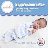 Soft Touch Baby Super Soft Deluxe Comforter Blanket with Satin Ribbons Blue view 2