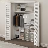 Furinno LUDER Book Shelf 2-Tier White Open Shelves 9 x 16 x 21 inches view 5