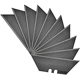 OKNIFE Premium Ceramic Utility Knife Blades, 10-Pack - Zirconium Oxide Flat Brushing Polishing Blade Compatible with Otacle U1,U1 Pro & U1 Ultra, Fits Most Utility Knives (Black)