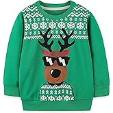 Mrocioa Toddler Boy Girls Sweatshirt Ugly Christmas Sweater Reindeer Shirt Kids Xmas Pullover Sweater Tops 2-7T