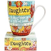 Divinity Boutique Ceramic Mug Mug & Note Stack, Daughter, 12 ounce