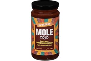 Ya Oaxaca - Mole Sauce - Rojo - Bold Spice - Blend of Smoked & Dried Chiles, Spices, House Made Chocolate - Vegan, Gluten Free - Great on Enchiladas, Tacos, Nachos, Tortillas - 12oz