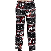 The Nightmare Before Christmas Jack Skellington Snowflakes All Over Mens Holiday Lounge Pants - Officially Licensed