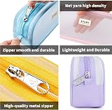 KALIDI Clear Pencil Case Large Pen Bag Pouch 23cm 60g Makeup Bag view 3
