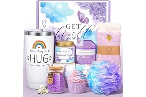 GIFTPEAK Get Well Soon Gifts Set for Women，Mother's Day Gifts Box for Women Get Well Baskets Get Better Soon Care Package Sending You Hug Gift, Cheer up Gift After Surgery, Self Care Box for Her