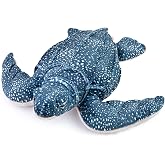 Simulation Leatherback Turtle Stuffed Plush Toy - 12inch Lifelike Sea Creeping Animals Tortoise Rex Plushie Toys Figur, Super Soft Plush Dolls for Kids Stuffed Model Toys, Gifts for Kids (Leatherback)
