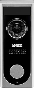 Lorex 1080p Wi-Fi Video Doorbell Security Camera with Motion Detection | IR Night Vision | Ultra-Wide Angle Lens & 2-Way Talk – Includes 16GB SD Card