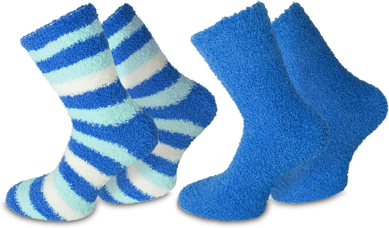 Normani 2 Paar Kuschelsocken Damen - Samtweiche Wärmesocken In Verschiedenen Farben