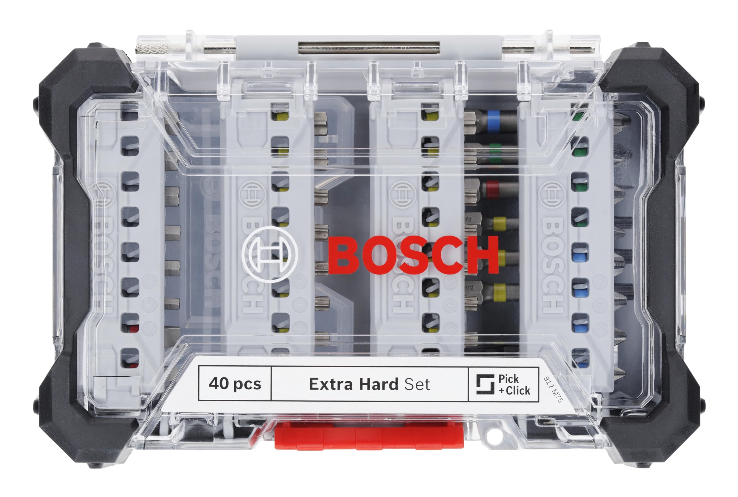 Bosch 40x Extrahartes Schrauberbit-Set, Amazon Exklusiv, 40-tlg. (197 x 110,5 mm, Professional Zubehör Schraubendreher, Bohrschrauber) 2