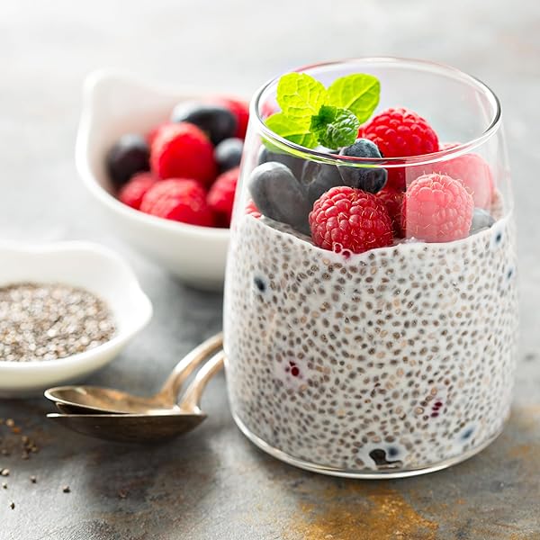 ELAN ORGANIC CHIA SEEDS, 8.8 OZ, NATURAL RAW BLACK CHIA SEEDS, PLANT-BASED, NON-GMO, VEGAN, GLUTEN-FREE, KOSHER, GELS EASILY, SUPERFOOD