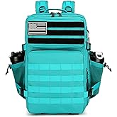 BNMJVJL 45L Military Tactical Backpack 3 Days Assault Pack Bag Bug Out Bag Water Resistant Heavy Outdoors Treeking Rucksack