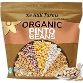 Organic Pinto Beans Dry Bulk 4.8lb - Dried Kidney Beans for Stews | Ideal for Refried Beans and Soups - High in Protein &amp; Fiber - USA Grown | USDA Certified | Vegan | Non-GMO | Gluten Free