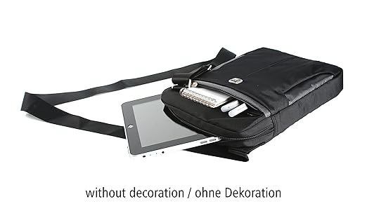 title=Miracase NH-1299- Borsa a tracolla con bordature per iPad (rosa)
