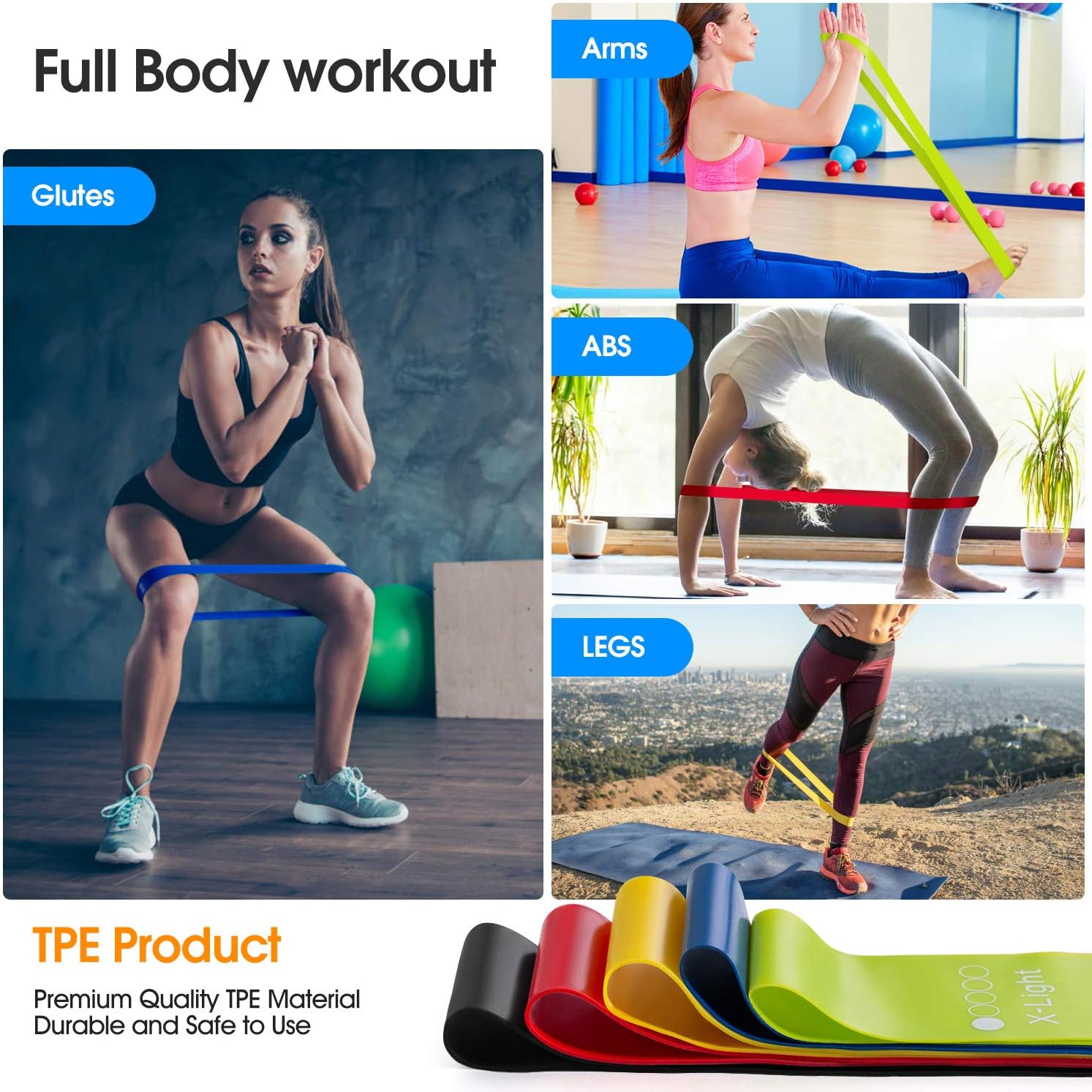 Yoga Home Fitness,Strength Training NonSlip Resistance