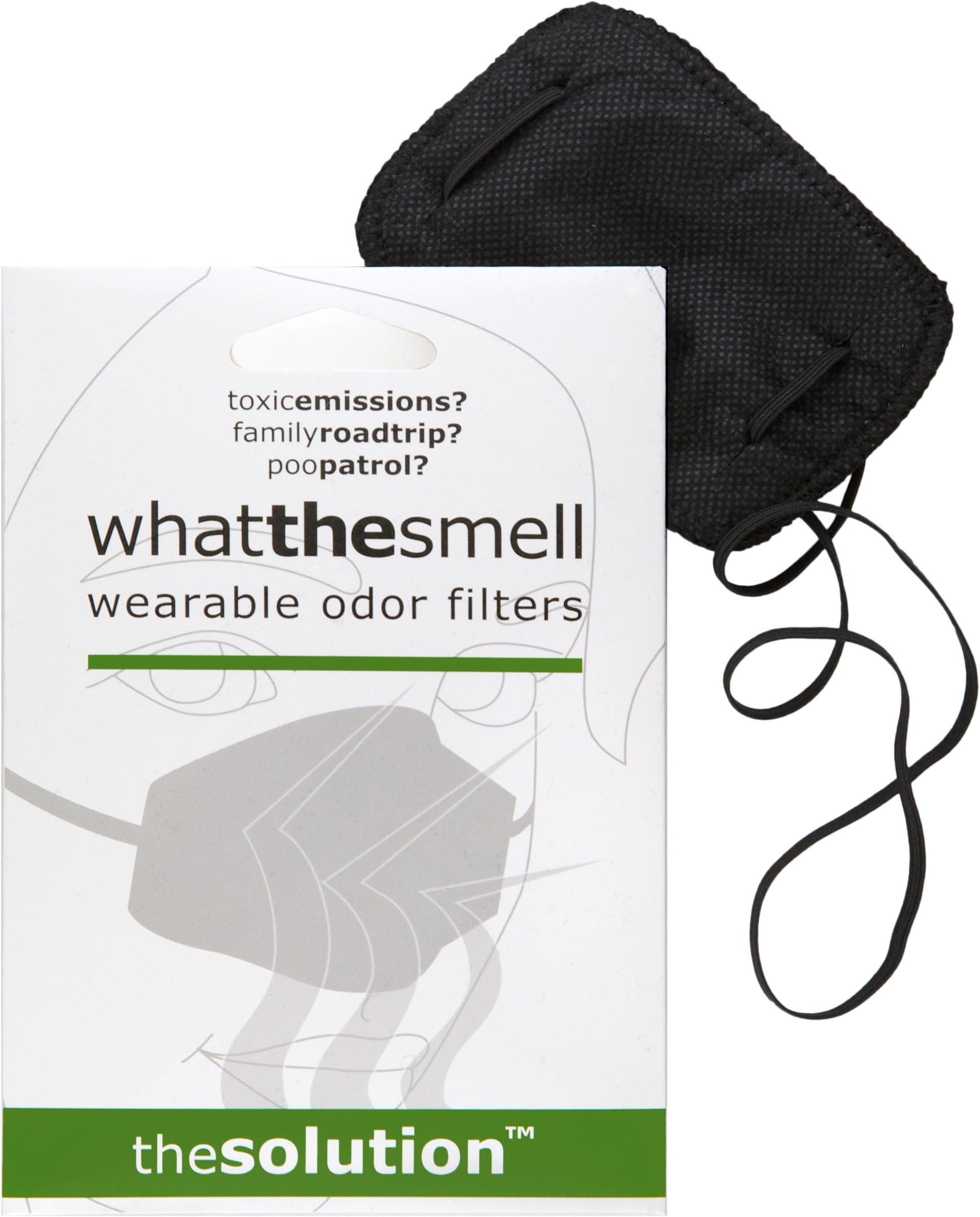 What The Smell: Wearable Odor Filter (1 Carbon Unit)