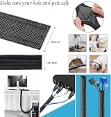 Moseem Cable Management Kit 142Pcs Wire Organizer and Tidy view 3