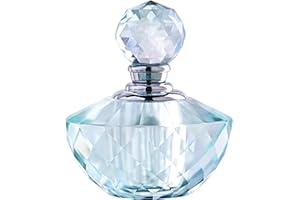 H&D HYALINE & DORA 2 * 2.3‘’Vintage Light Green Crystal Empty Refillable Mini Perfume Bottle 3ML