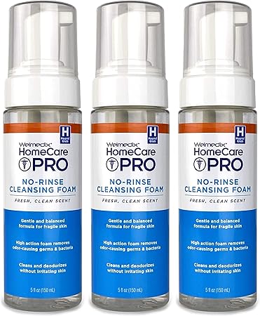 Welmedix Cleansing Foam no-rinse formula lifts away dirt and sweat