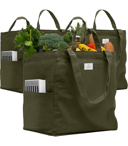 Sac Fourre-tout Femme En Toile Réutilisable - Léger, Grande Capacité, Fermeture Zip - Pour Courses, Plage, Voyage