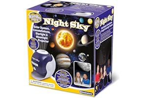 Brainstorm Toys: Night Sky Projector - Solar System, Constellations, Starlight & Moonlight Projector - 12' Projection
