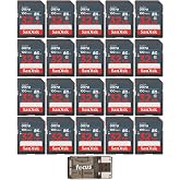 SanDisk 32GB SDHC Memory Card Bundle | High-speed card reader, (21 items)